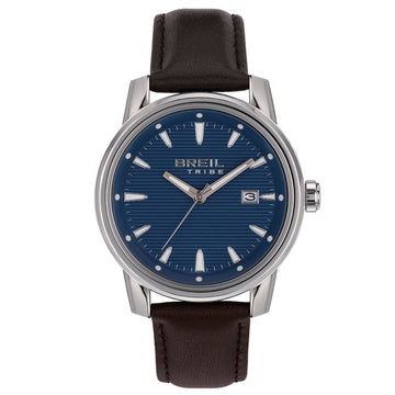 Orologio uomo Breil Caliber in acciaio e pelle marrone 42 mm EW0689-1