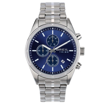 Orologio crono uomo Breil Captain in acciaio con quadrante blu 42mm EW0692-1