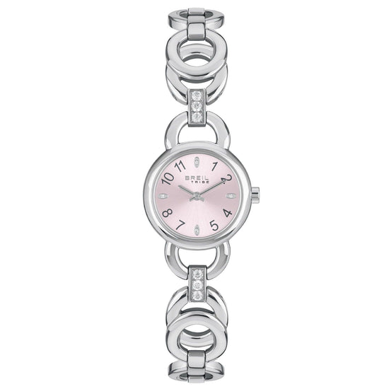 Orologio donna Breil Alya in acciaio cristalli su quadrante rosa 26mm EW0695-1