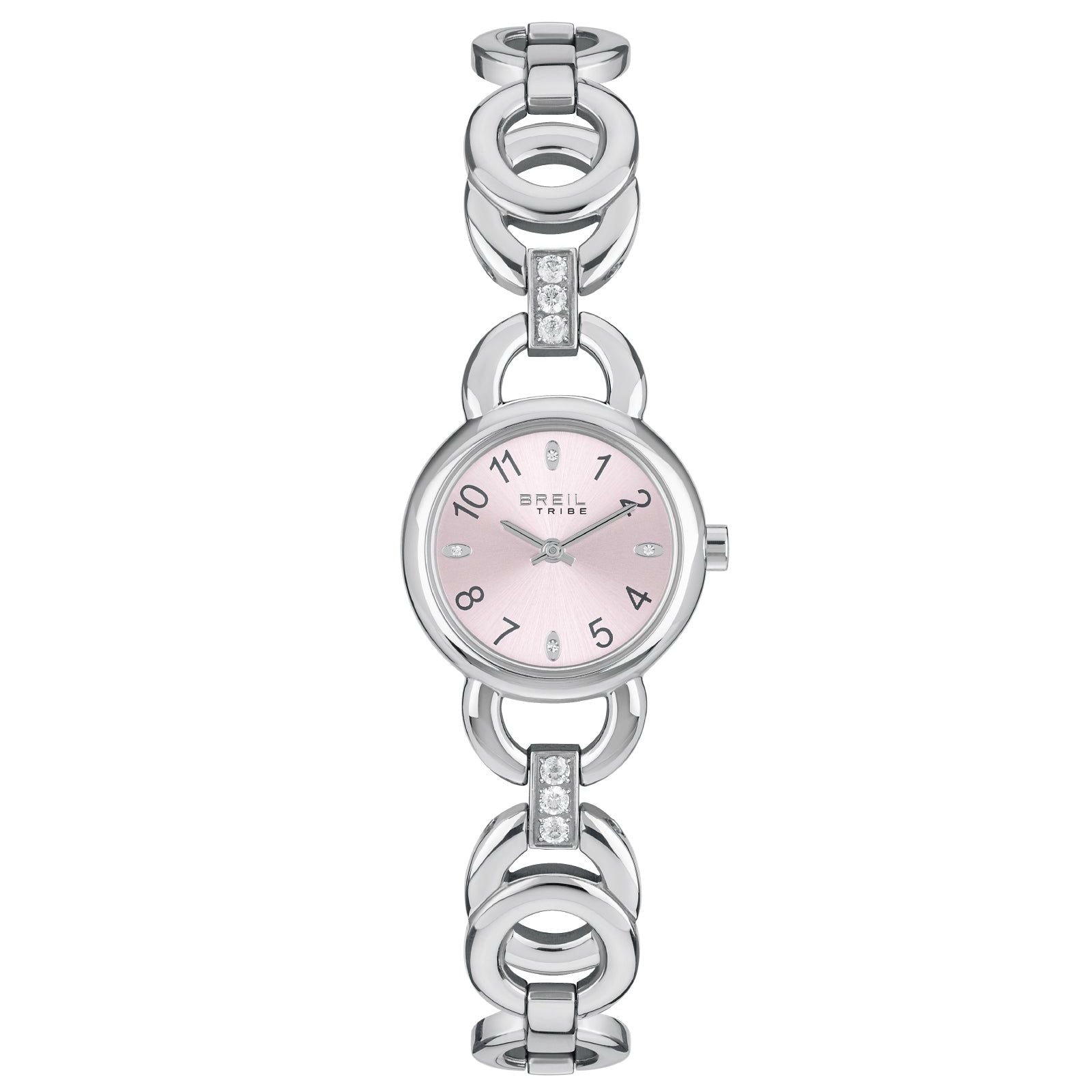 Orologio donna Breil Alya in acciaio cristalli su quadrante rosa 26mm EW0695-1