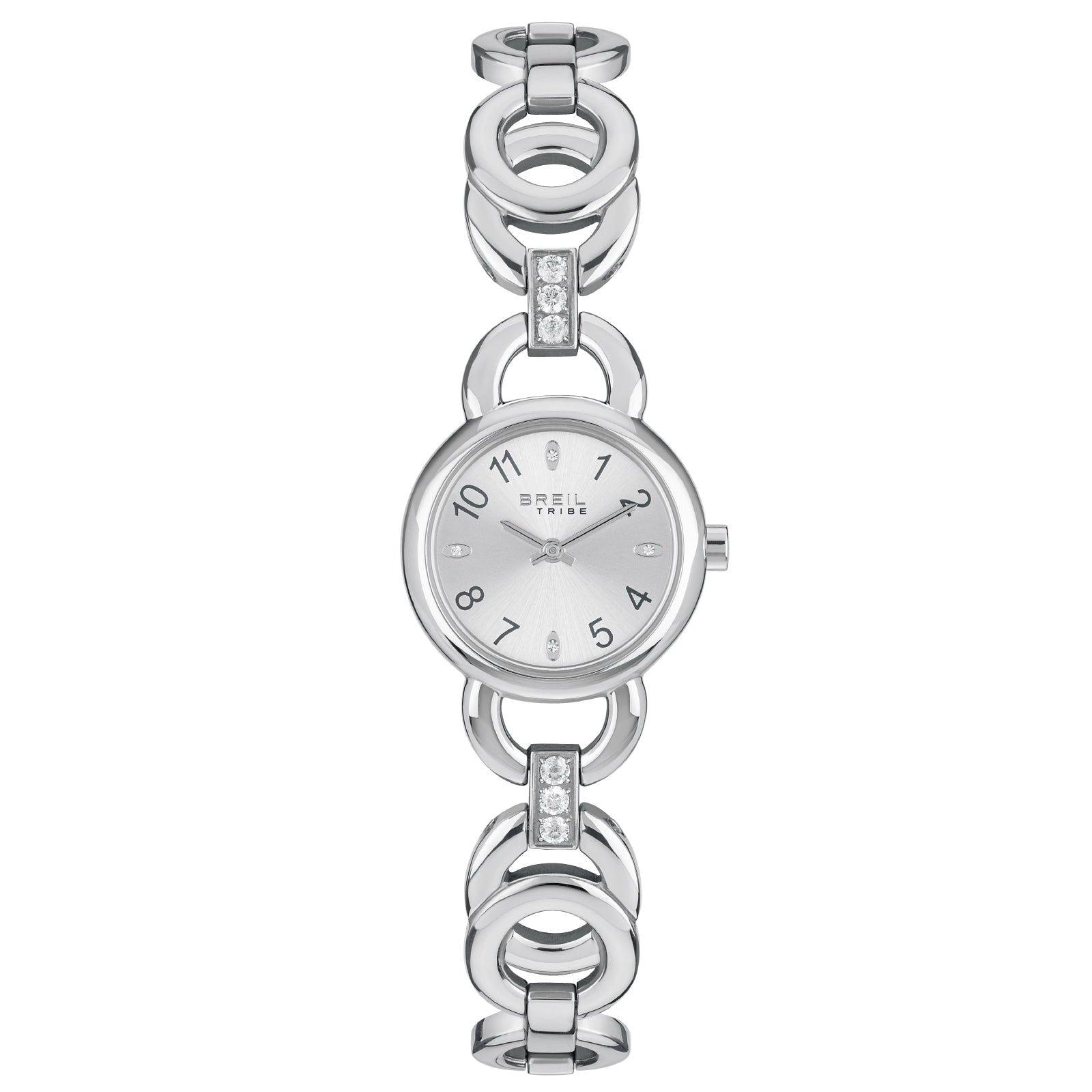 Orologio donna Breil Alya in acciaio cristalli su quadrante argento 26mm EW0696-1