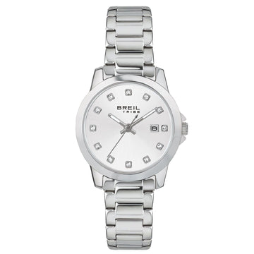 Orologio donna Breil Classic Elegance in acciaio, cristalli e quadrante argento 28 mm EW0705-1