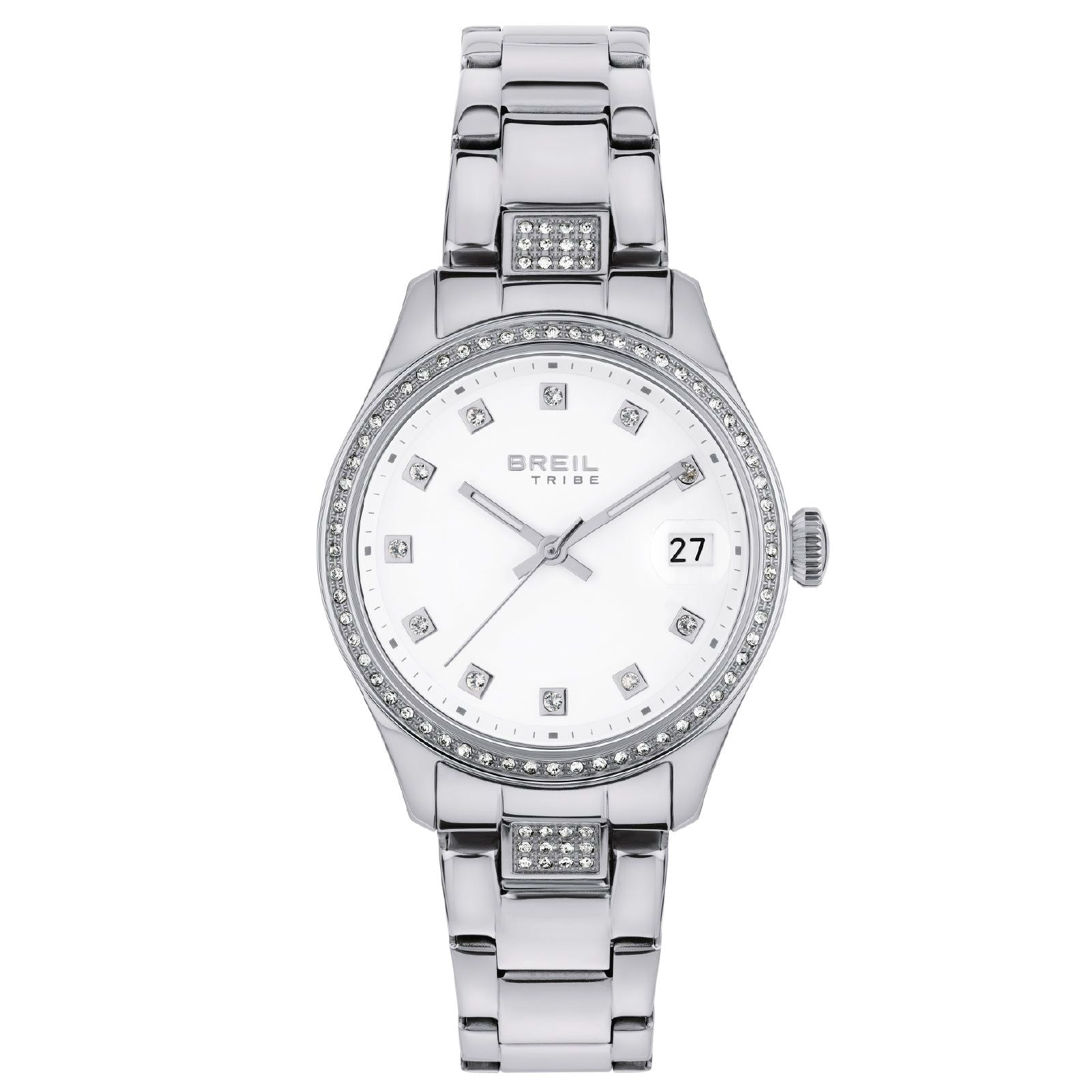 Orologio donna Breil Classic Elegance acciaio cristalli sul quadrante 32mm EW0708-1