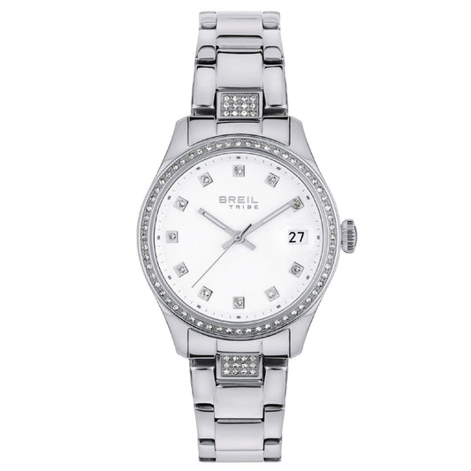 Orologio donna Breil Classic Elegance acciaio cristalli sul quadrante 32mm EW0708-1