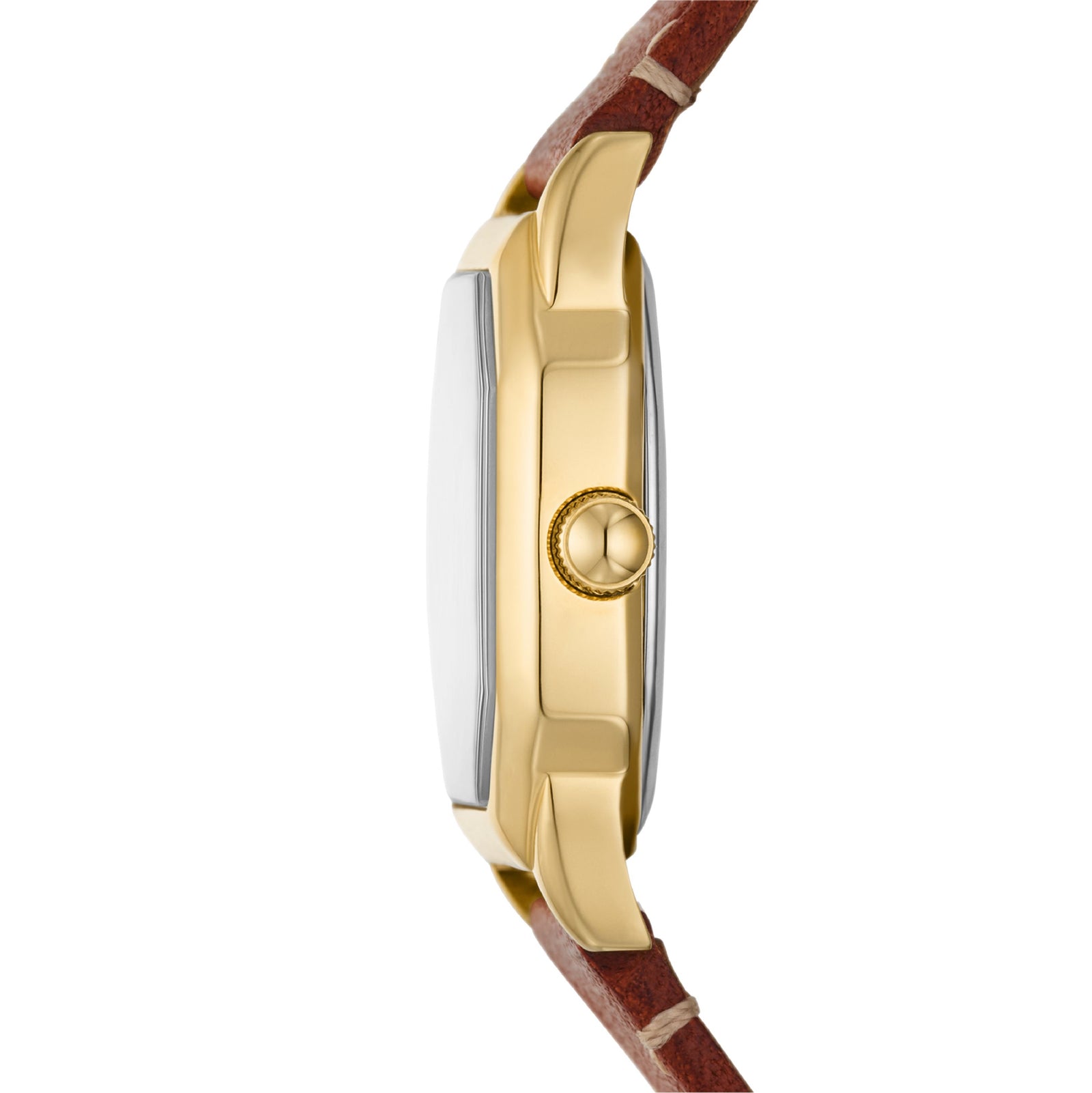 Orologio solo tempo Fossil in acciaio color oro e pelle F.ES5364
