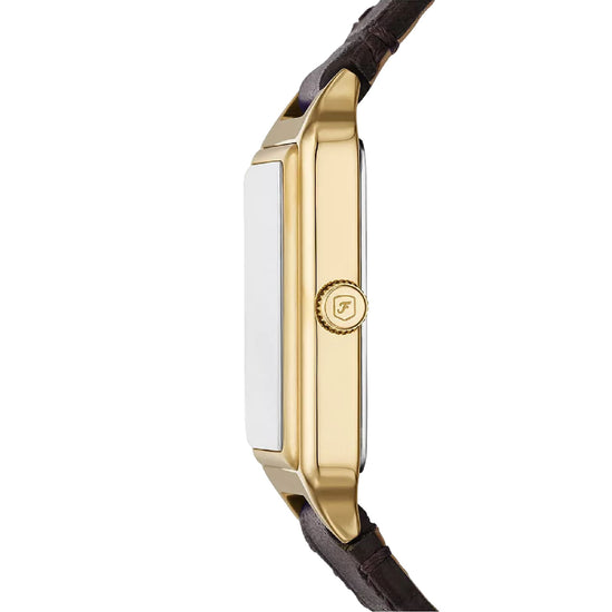 Orologio solo tempo Fossil Raquel in acciaio dorato e marrone MISURA UNICA