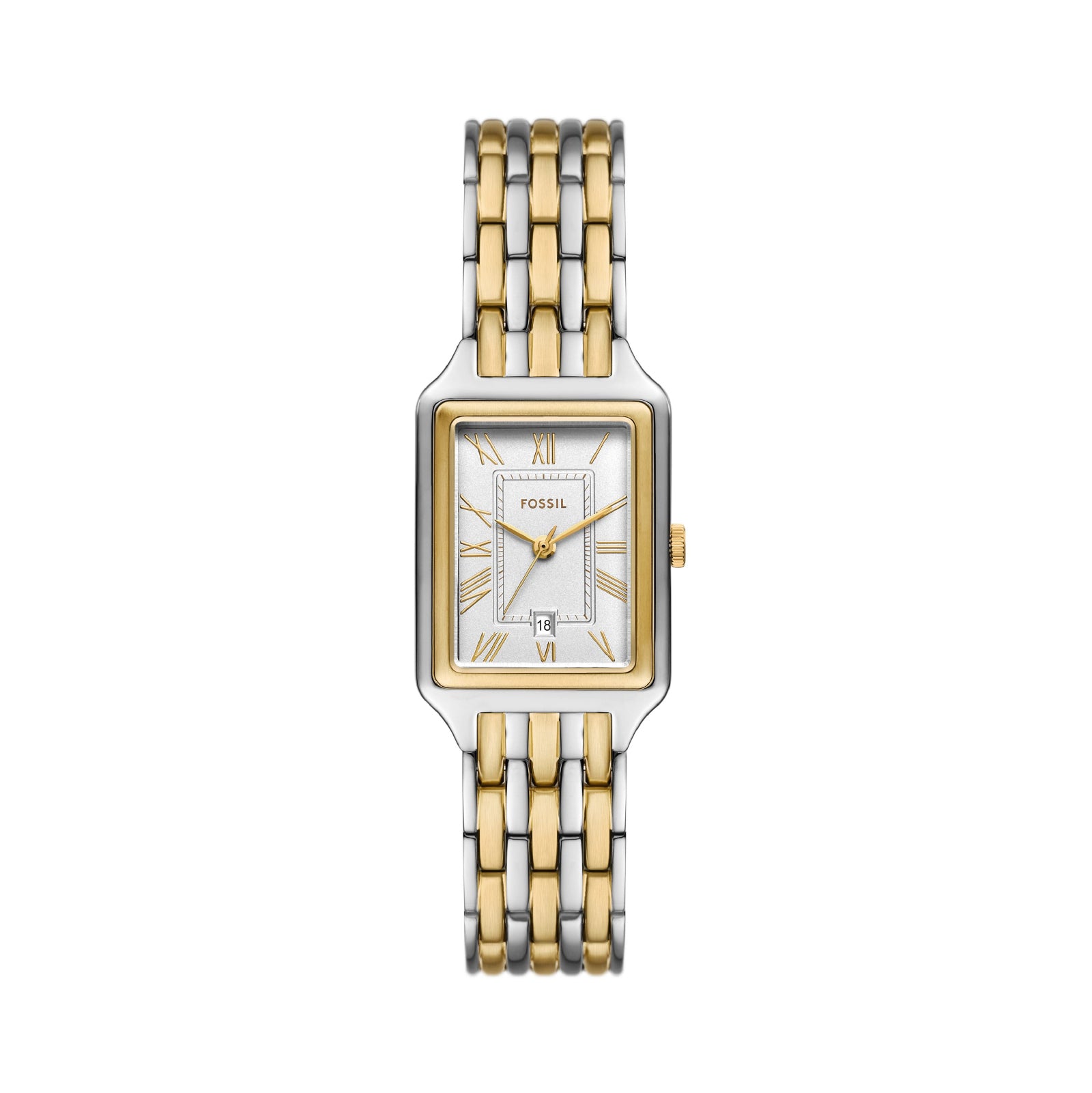 Orologio solo tempo Fossil in acciaio di colore argento e oro F.ES5368