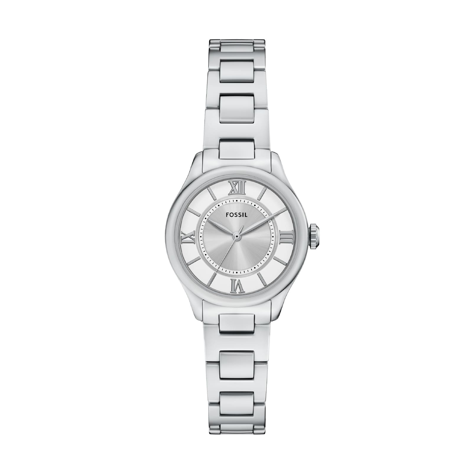 Orologio solo tempo da donna Fossil in acciaio argentato 28mm MISURA UNICA