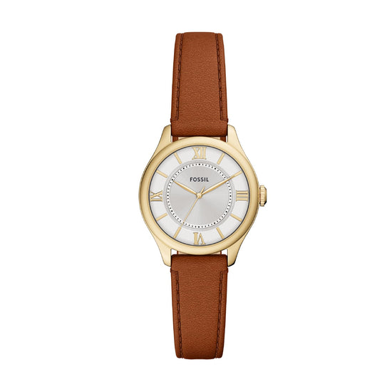 Orologio solo tempo da donna Fossil in acciaio e pelle 28mm MISURA UNICA