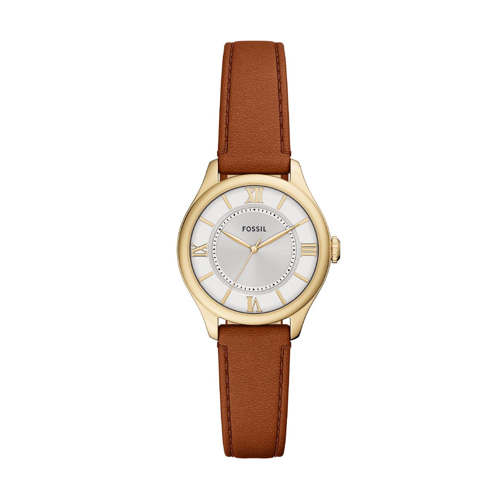 Orologio solo tempo da donna Fossil in acciaio e pelle 28mm MISURA UNICA