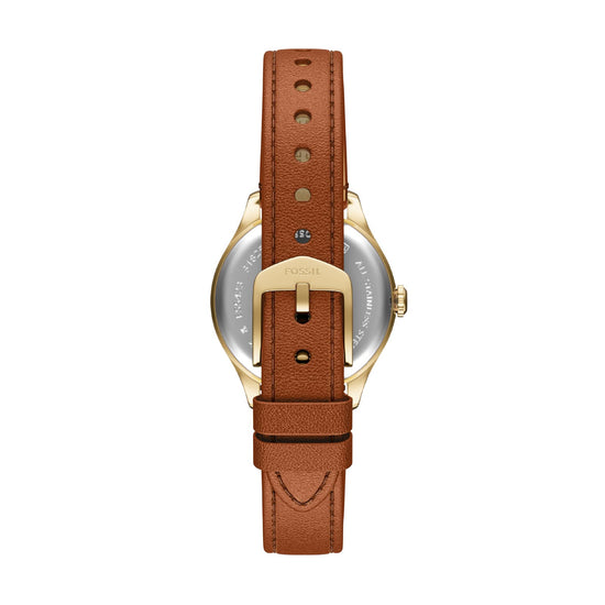 Orologio solo tempo da donna Fossil in acciaio e pelle 28mm MISURA UNICA
