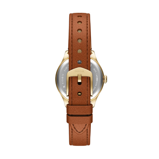 Orologio solo tempo da donna Fossil in acciaio e pelle 28mm MISURA UNICA