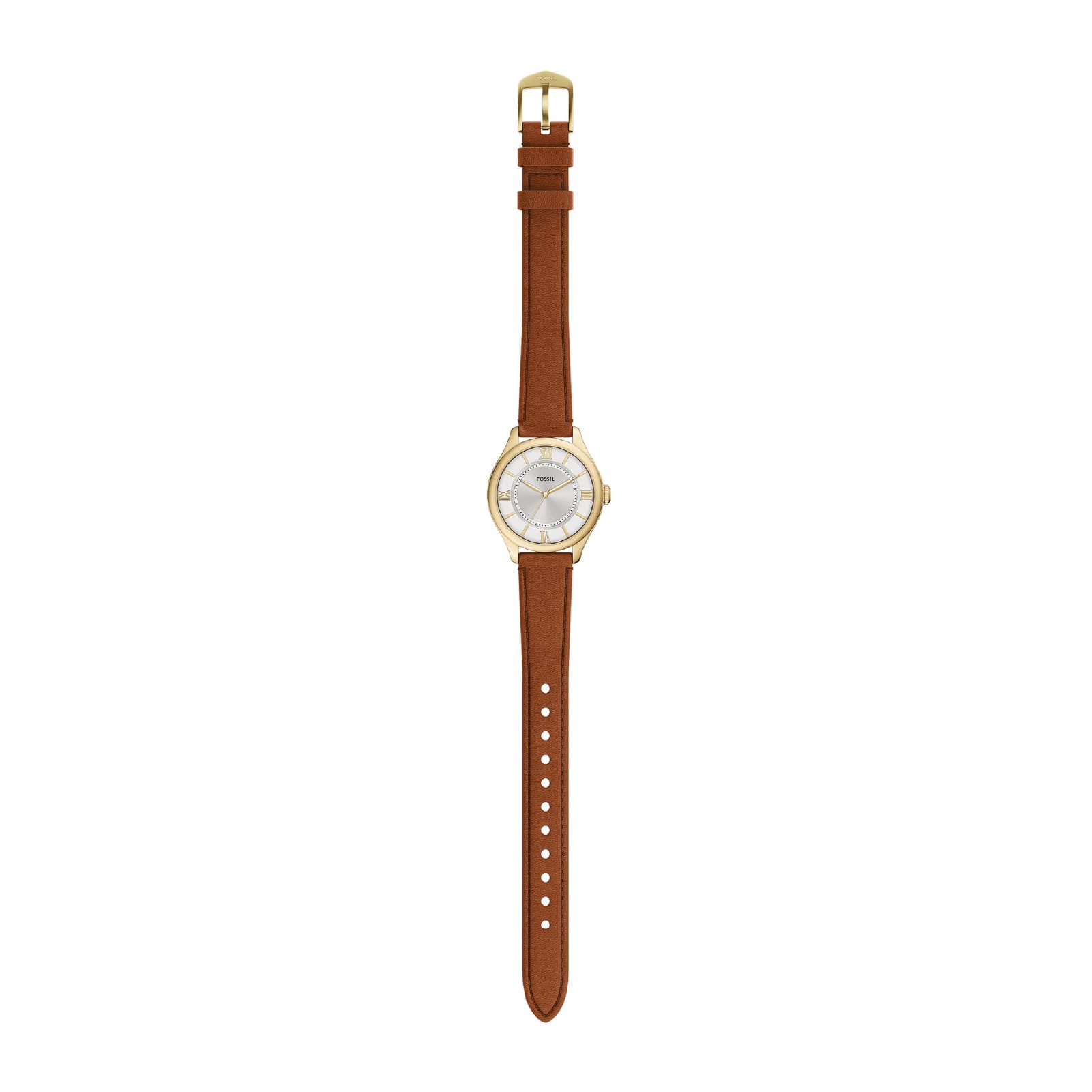 Orologio solo tempo da donna Fossil in acciaio e pelle 28mm MISURA UNICA