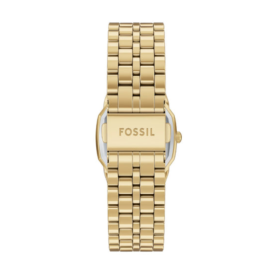 Orologio solo tempo Fossil acciaio dorato con quadrante nero MISURA UNICA