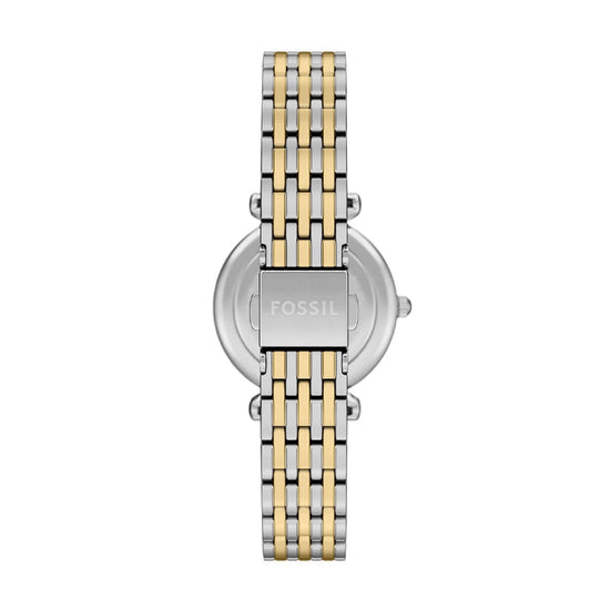 Set orologio bracciale Fossil Carlie acciaio bicolore donna MISURA UNICA