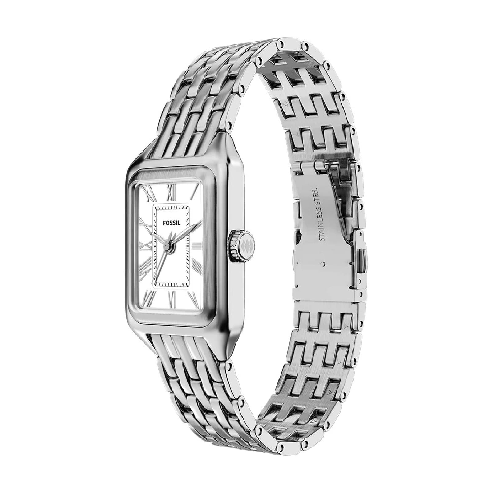 Orologio Fossil Raquel Mini a tre sfere bracciale acciaio donna MISURA UNICA