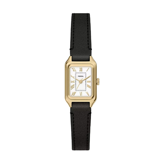 Orologio Fossil Raquel Mini con cinturino pelle nera donna MISURA UNICA