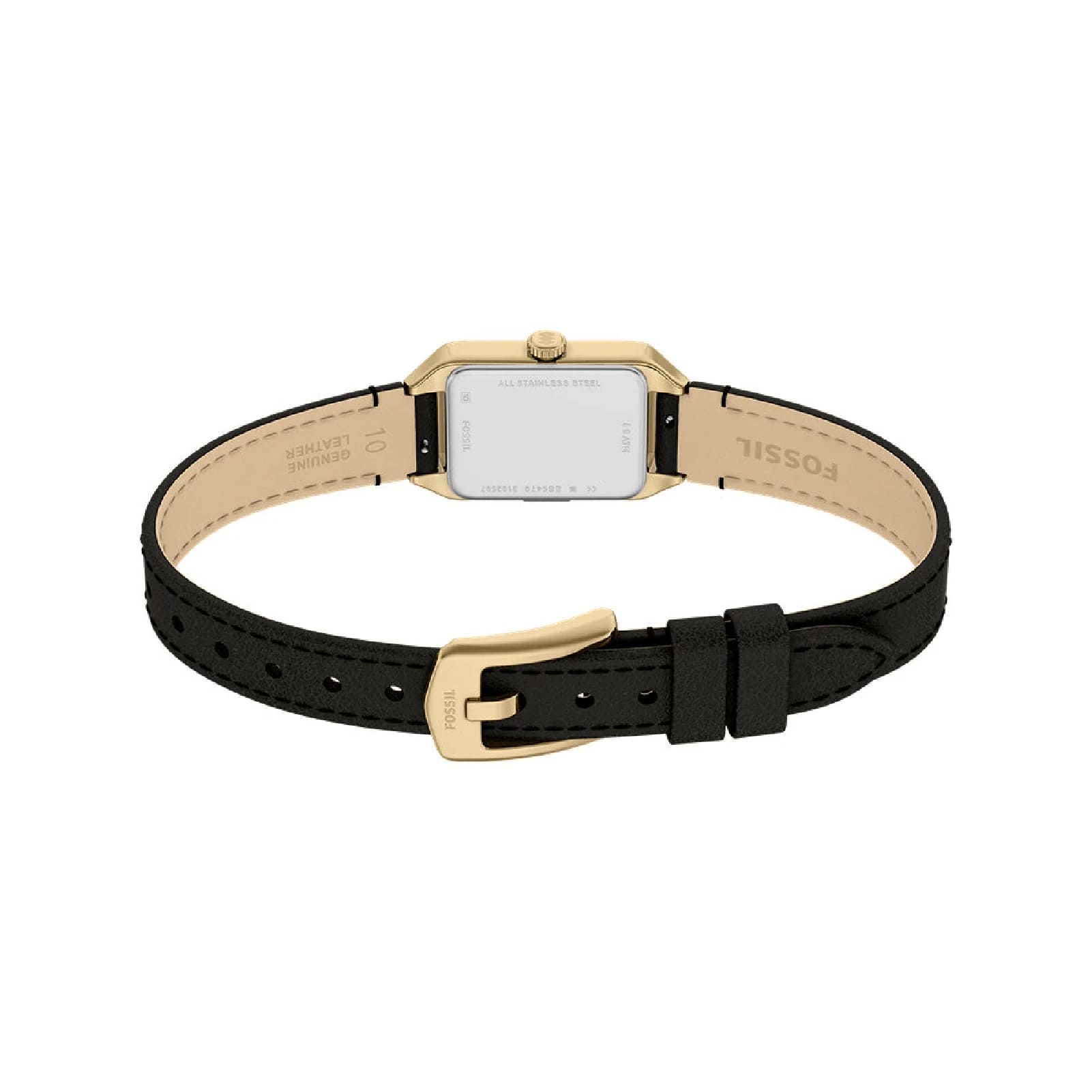 Orologio Fossil Raquel Mini con cinturino pelle nera donna MISURA UNICA