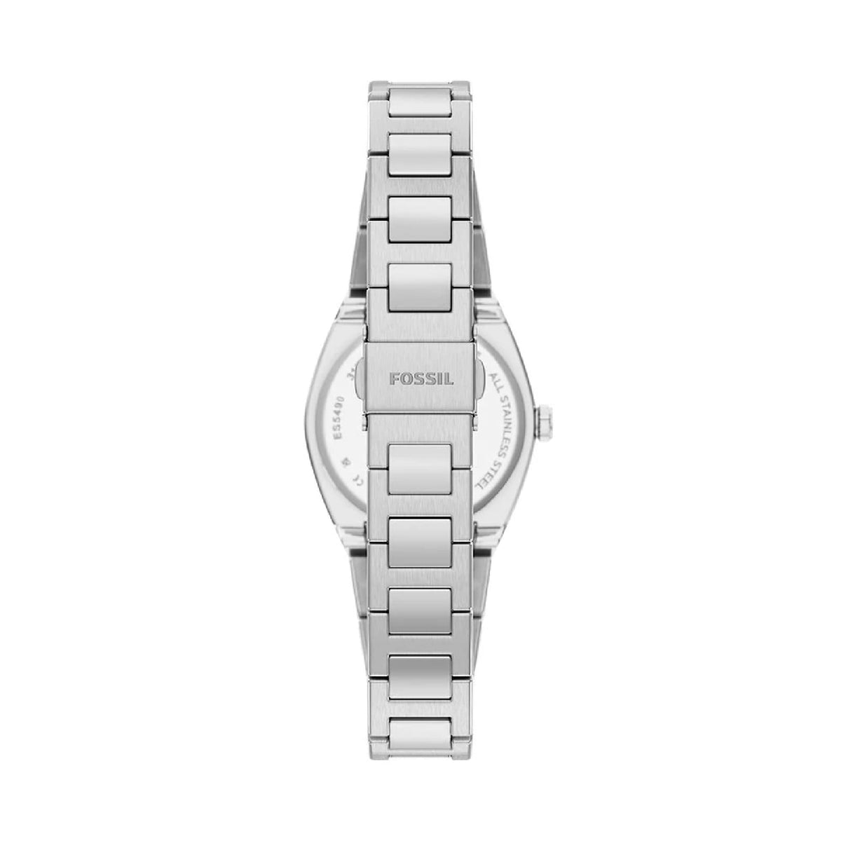 Orologio solo tempo Fossil Everett acciaio quadrante argento MISURA UNICA