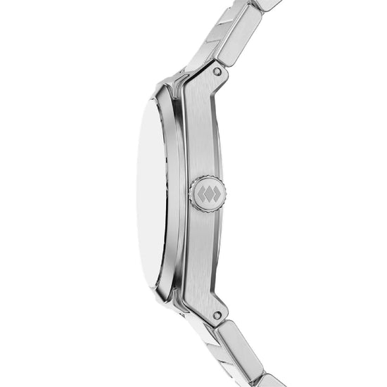 Orologio solo tempo Fossil Everett acciaio quadrante argento MISURA UNICA