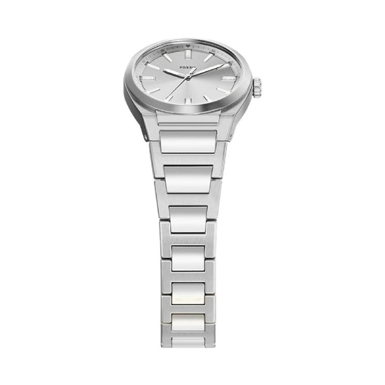 Orologio solo tempo Fossil Everett acciaio quadrante argento MISURA UNICA