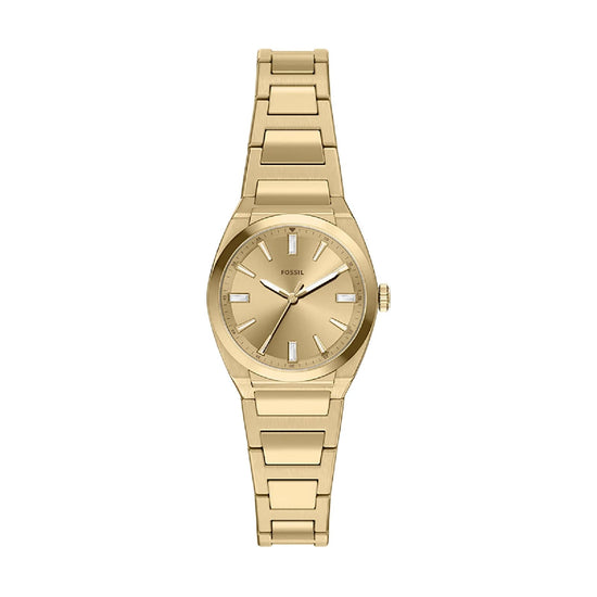 Orologio solo tempo Fossil Everett in acciaio placcato oro MISURA UNICA