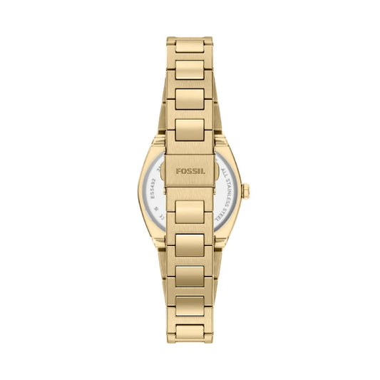 Orologio solo tempo Fossil Everett in acciaio placcato oro MISURA UNICA