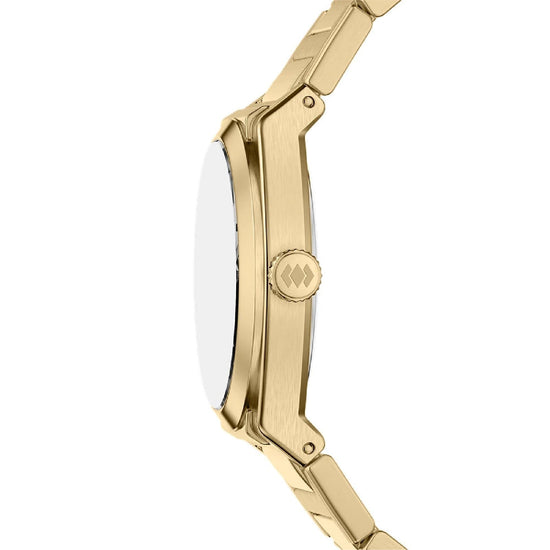 Orologio solo tempo Fossil Everett in acciaio placcato oro MISURA UNICA