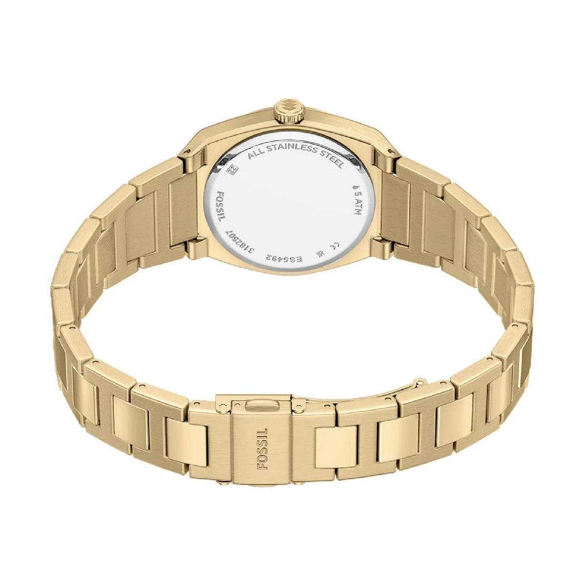Orologio solo tempo Fossil Everett in acciaio placcato oro MISURA UNICA