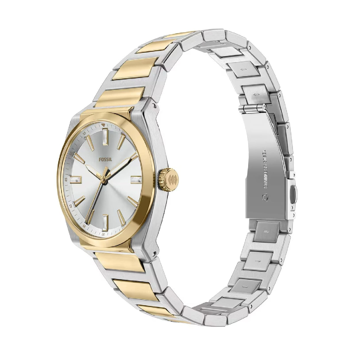 Orologio solo tempo Fossil Everett in acciaio e pvd oro MISURA UNICA