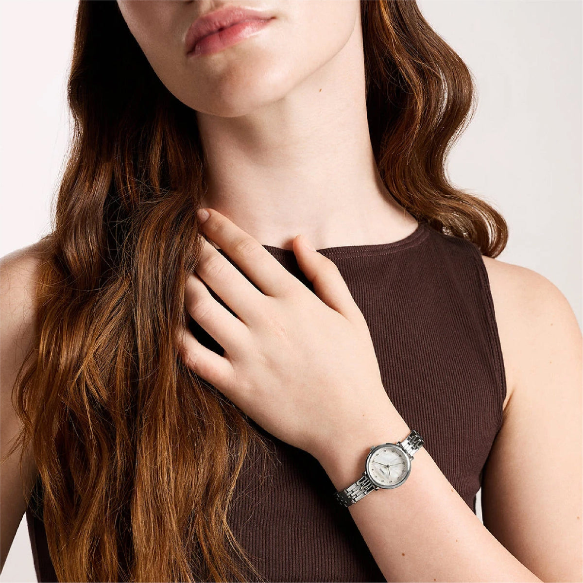 Orologio solo tempo Fossil Heidi in acciaio e madreperla MISURA UNICA