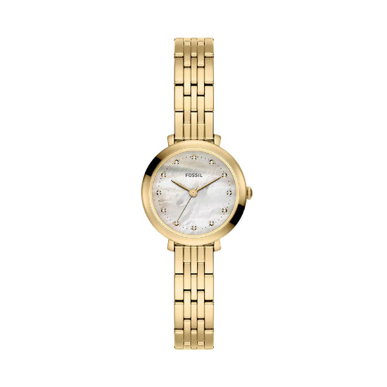 Orologio solo tempo Fossil Heidi rotondo in acciaio e pvd oro MISURA UNICA