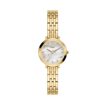 Orologio solo tempo Fossil Heidi rotondo in acciaio e pvd oro MISURA UNICA