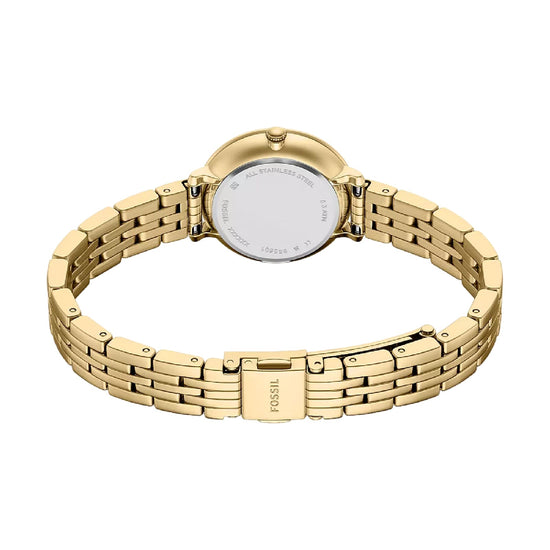 Orologio solo tempo Fossil Heidi rotondo in acciaio e pvd oro MISURA UNICA