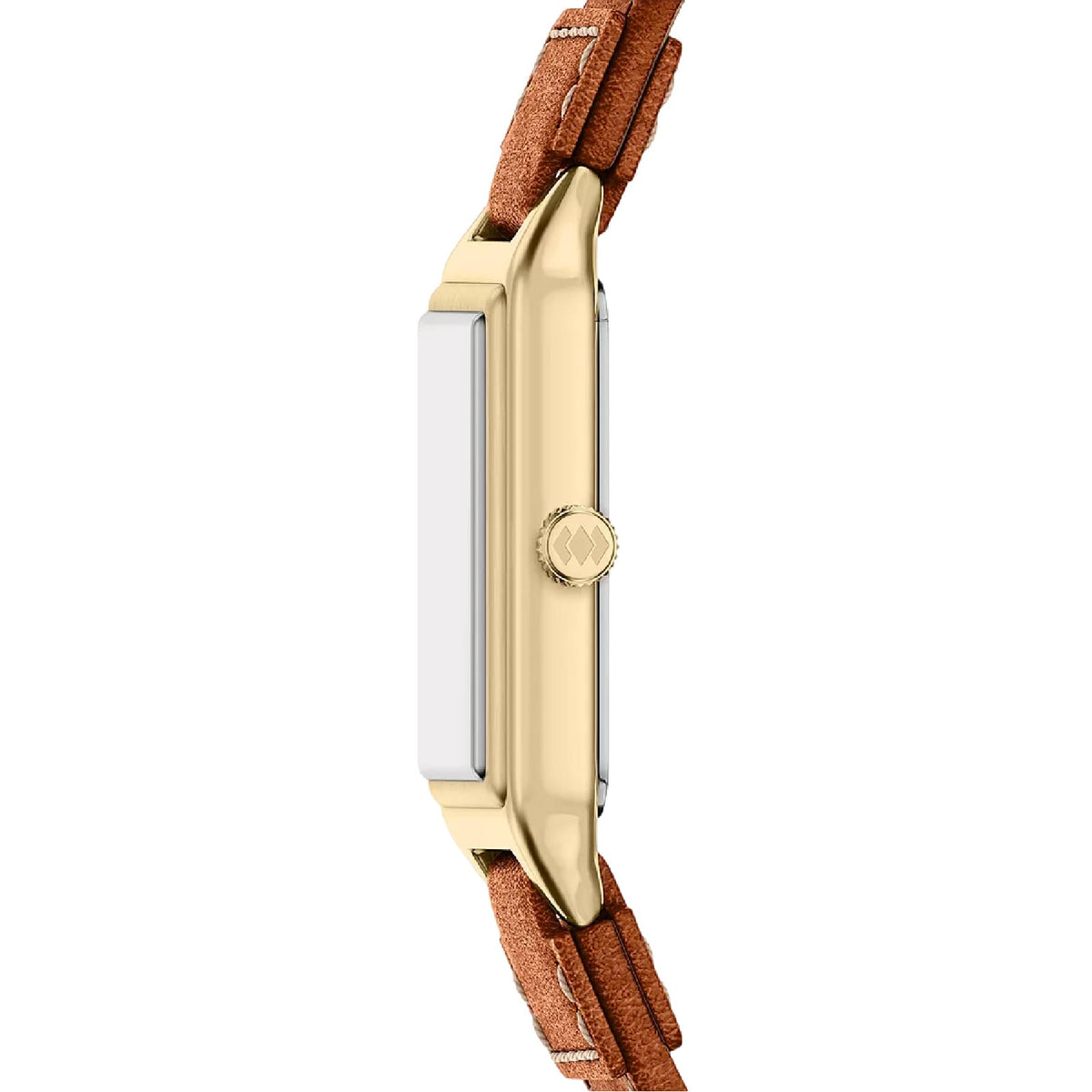 Orologio solo tempo Fossil Raquel in acciaio dorato e pelle MISURA UNICA