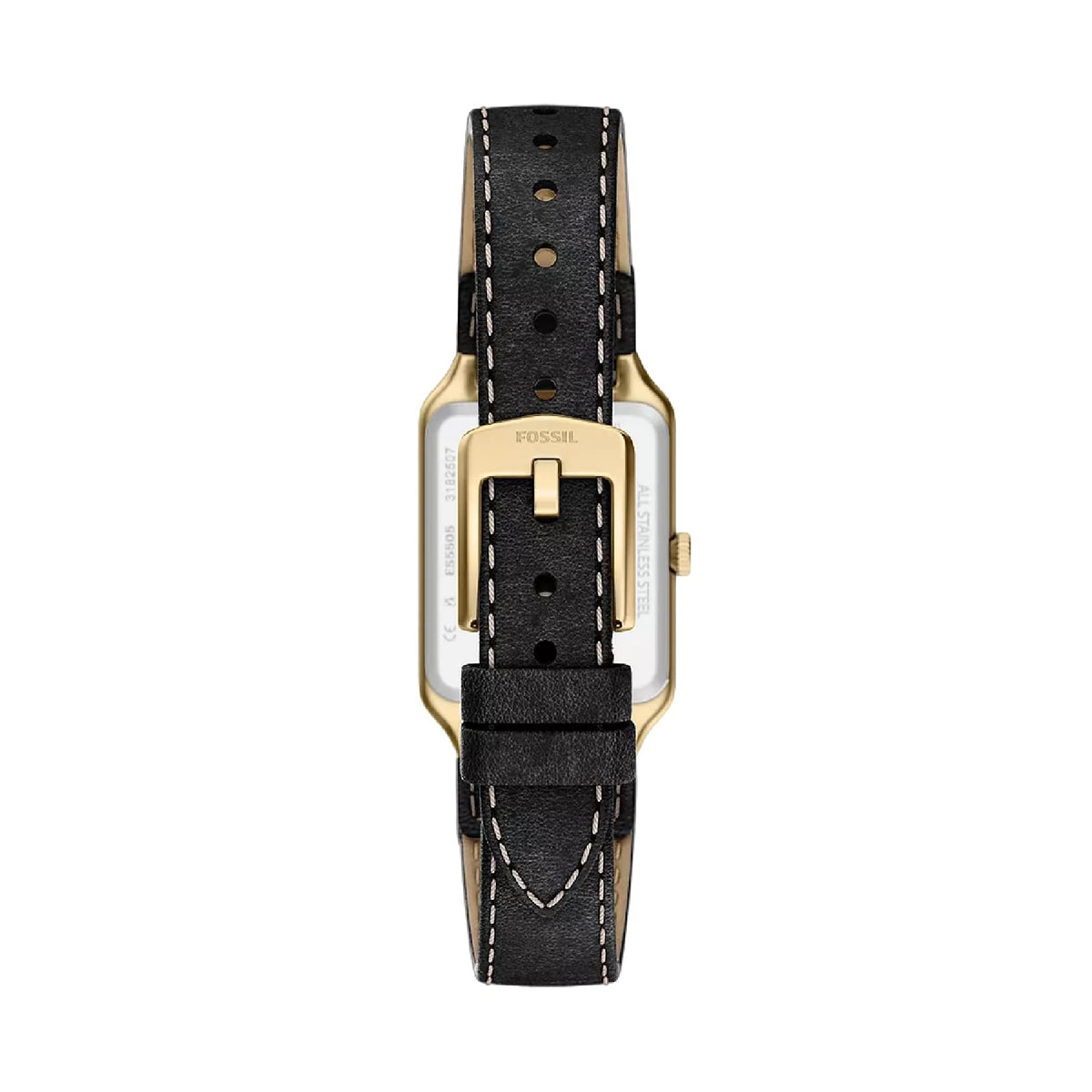Orologio solo tempo Fossil Raquel in acciaio dorato e nero MISURA UNICA