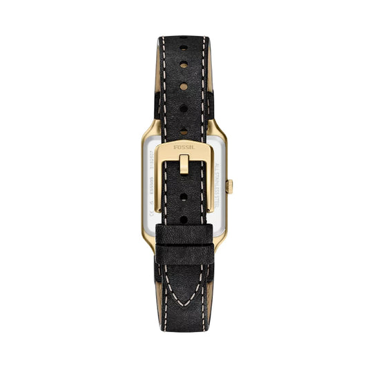 Orologio solo tempo Fossil Raquel in acciaio dorato e nero MISURA UNICA