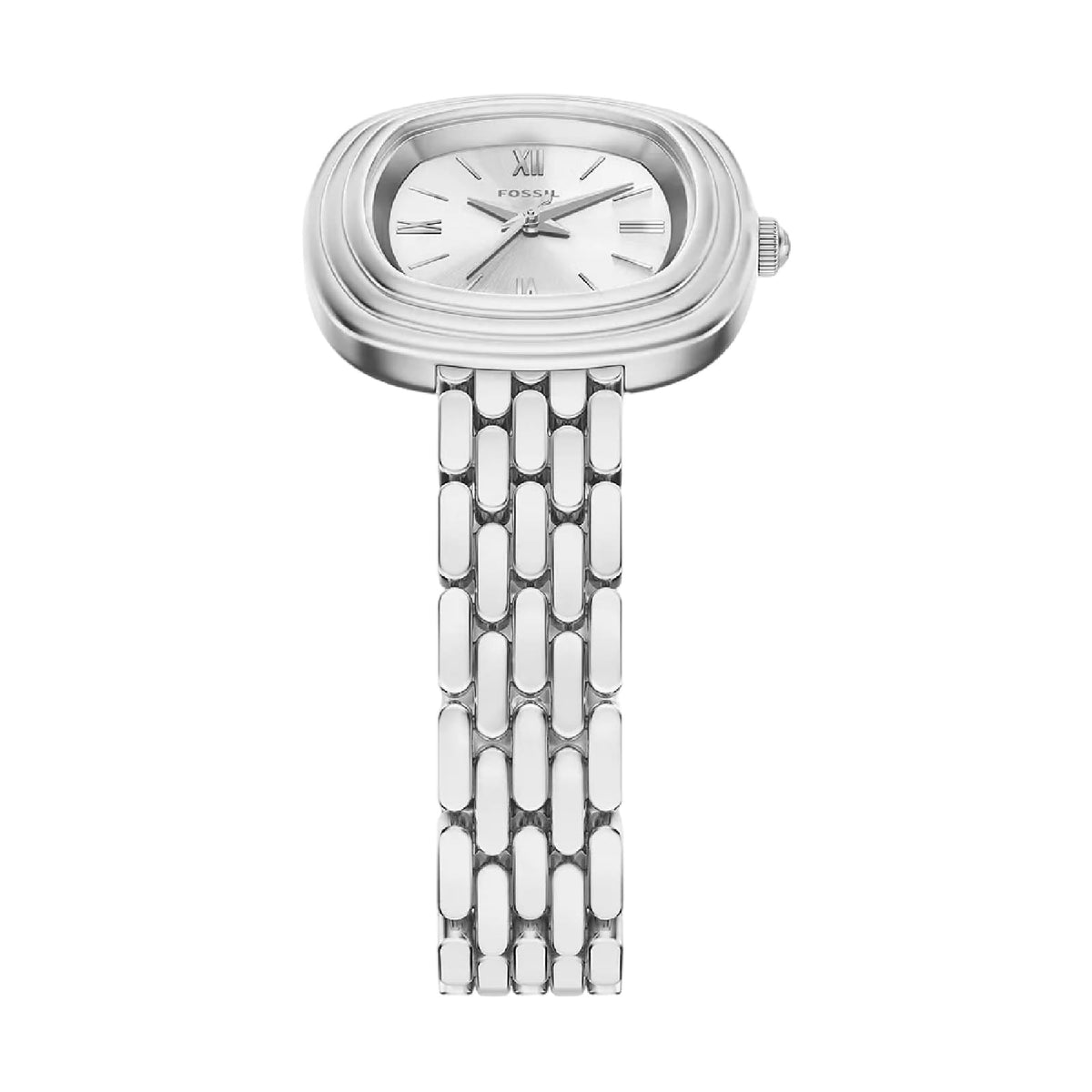 Orologio solo tempo Fossil Emerson acciaio quadrante argento MISURA UNICA