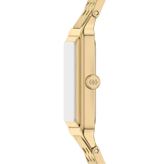 Orologio solo tempo Fossil Raquel in acciaio dorato bordeaux MISURA UNICA