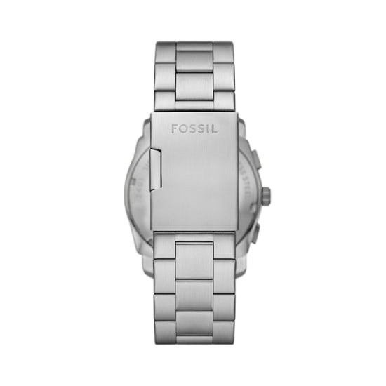 Orologio cronografo Fossil in acciaio argento e verde F.FS6079
