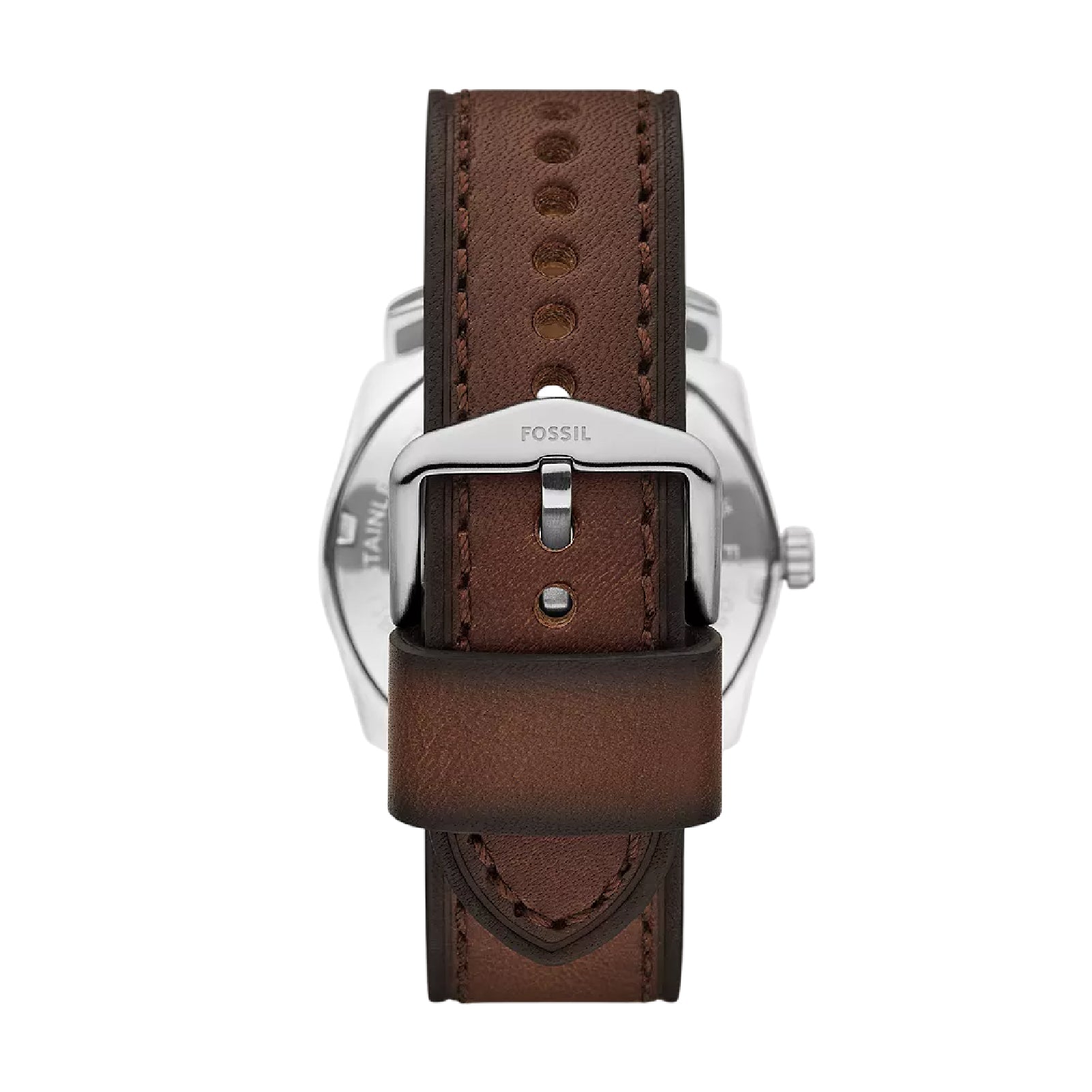 Orologio solo tempo Fossil acciaio e pelle quadrante verde
