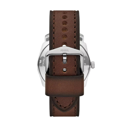 Orologio solo tempo Fossil acciaio e pelle quadrante verde