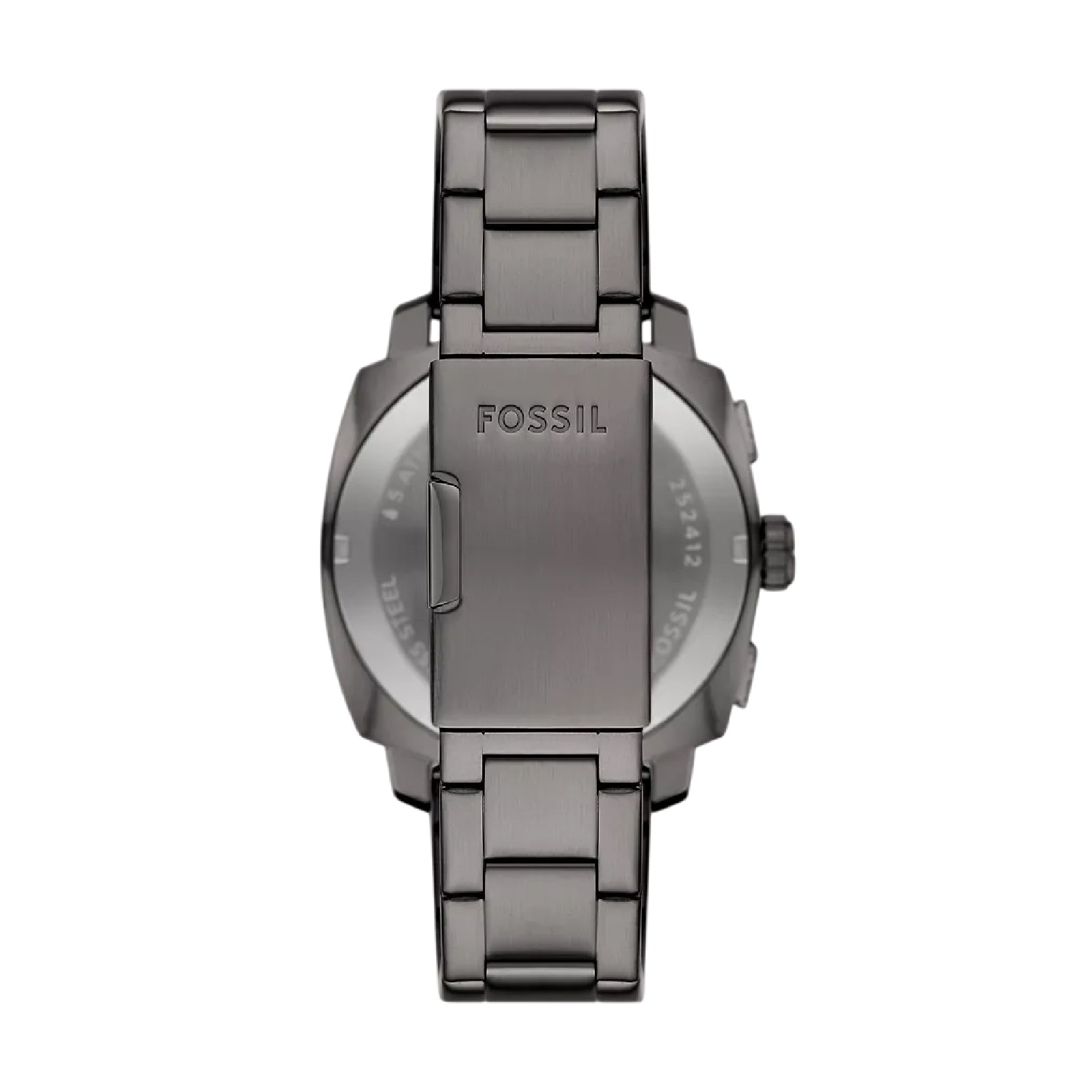 Orologio cronografo Fossil in acciaio grigio quadrante nero