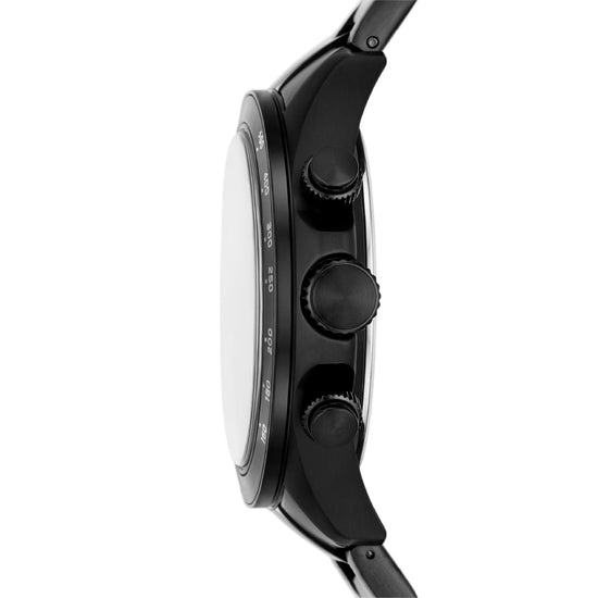 Orologio multifunzione uomo Fossil in acciaio di colore nero MISURA UNICA