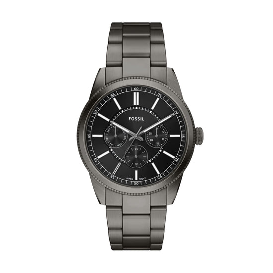 Orologio multifunzione Fossil in acciaio di colore grigio opaco MISURA UNICA