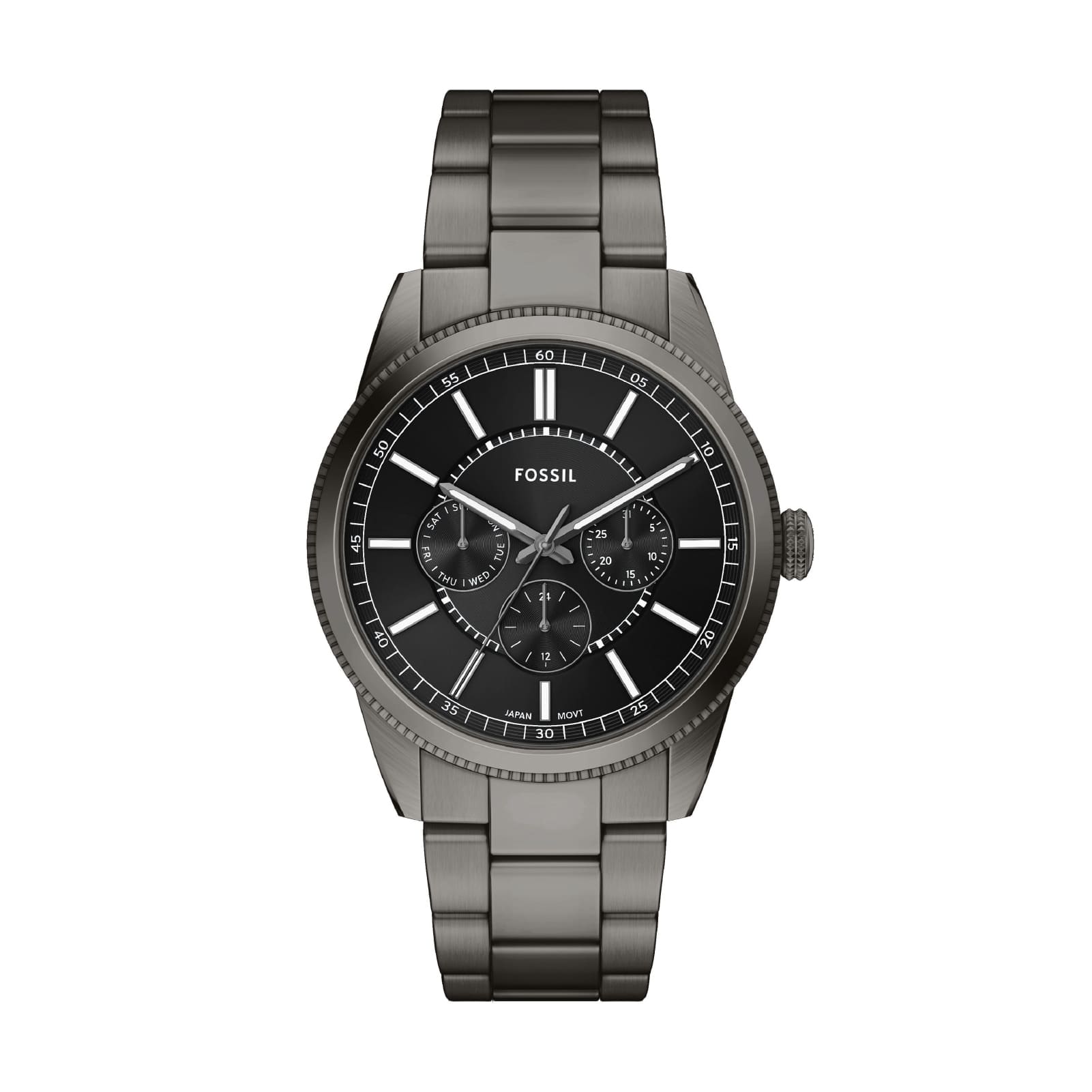 Orologio multifunzione Fossil in acciaio di colore grigio opaco MISURA UNICA