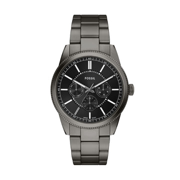 Orologio multifunzione Fossil in acciaio di colore grigio opaco MISURA UNICA