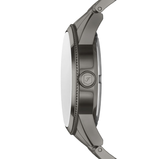 Orologio multifunzione Fossil in acciaio di colore grigio opaco MISURA UNICA