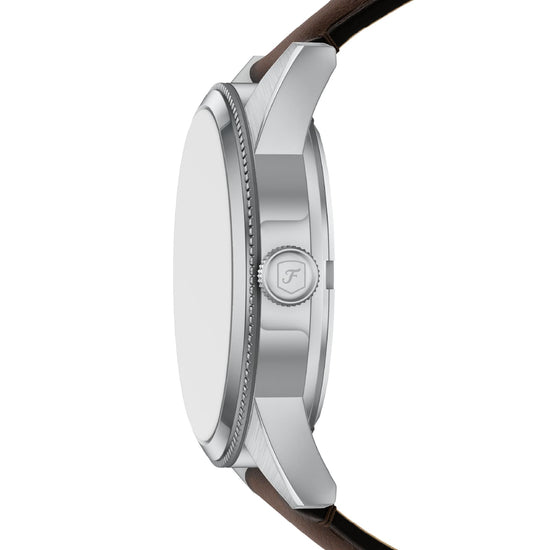 Orologio multi uomo Fossil in acciaio pelle e quadrante verde MISURA UNICA