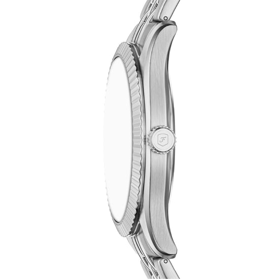 Orologio solo tempo Fossil Campbell in acciaio quadrante blu MISURA UNICA